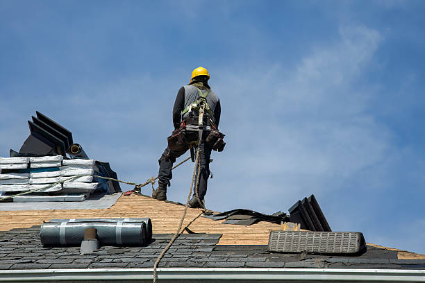 Professional Flat Roof Repair technician working in Hampton, GA